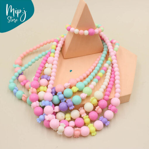 Toffee necklace and bracelet sets