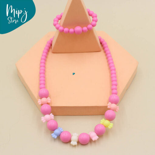 Toffee necklace and bracelet sets