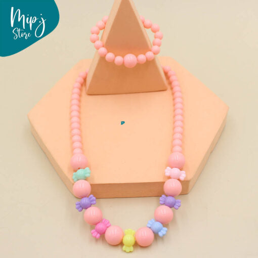 Toffee necklace and bracelet sets