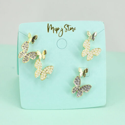 Clone Butterfly Studs Earing With Silver Tip