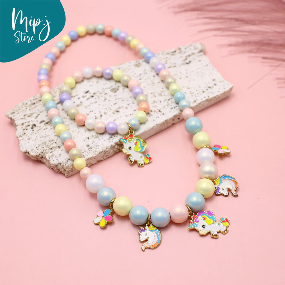 Disney Shine pearls necklace and bracelet set