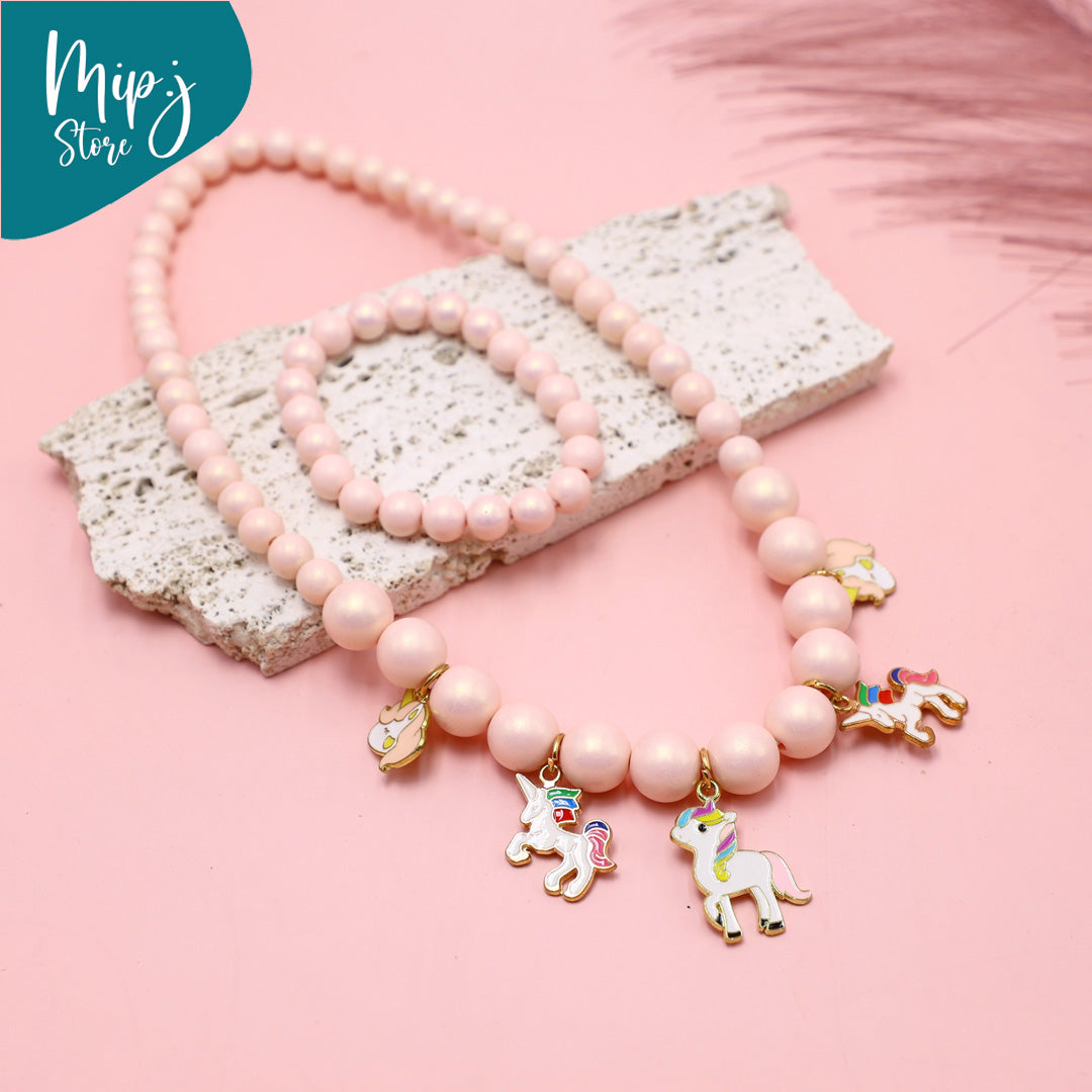 Disney Shine pearls necklace and bracelet set