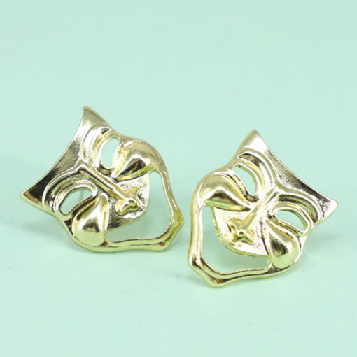 Face mask stud earing 925 Silver tip