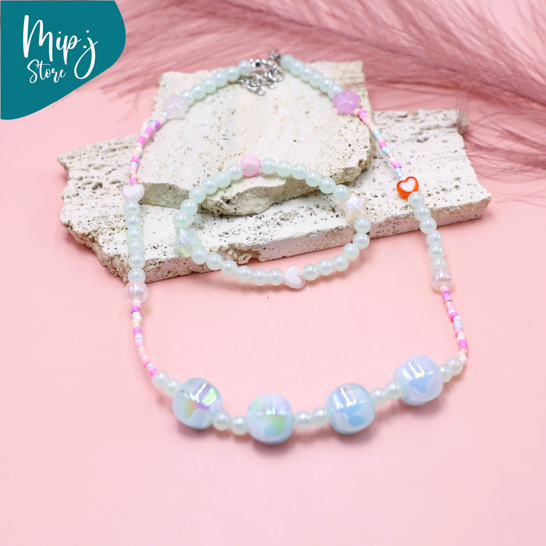 Fairy Bubble Necklace & Bracelet Jewelry Set