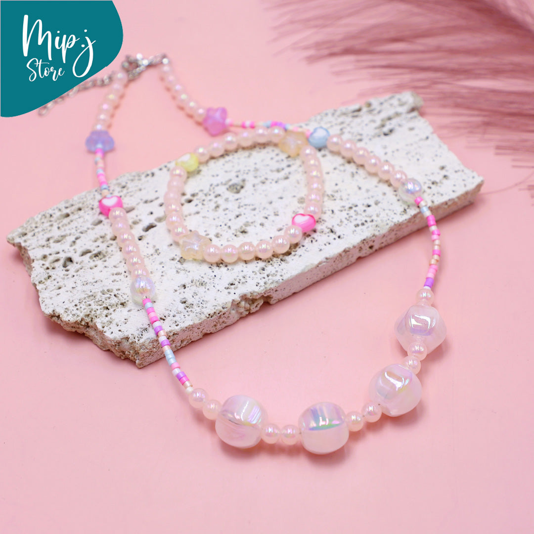 Fairy Bubble Necklace & Bracelet Jewelry Set