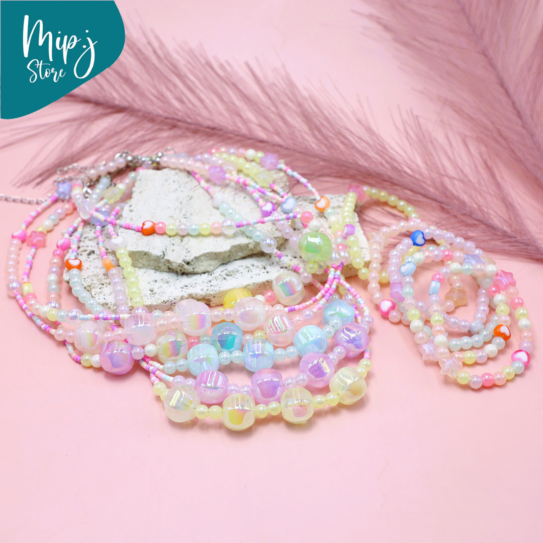 Fairy Bubble Necklace & Bracelet Jewelry Set