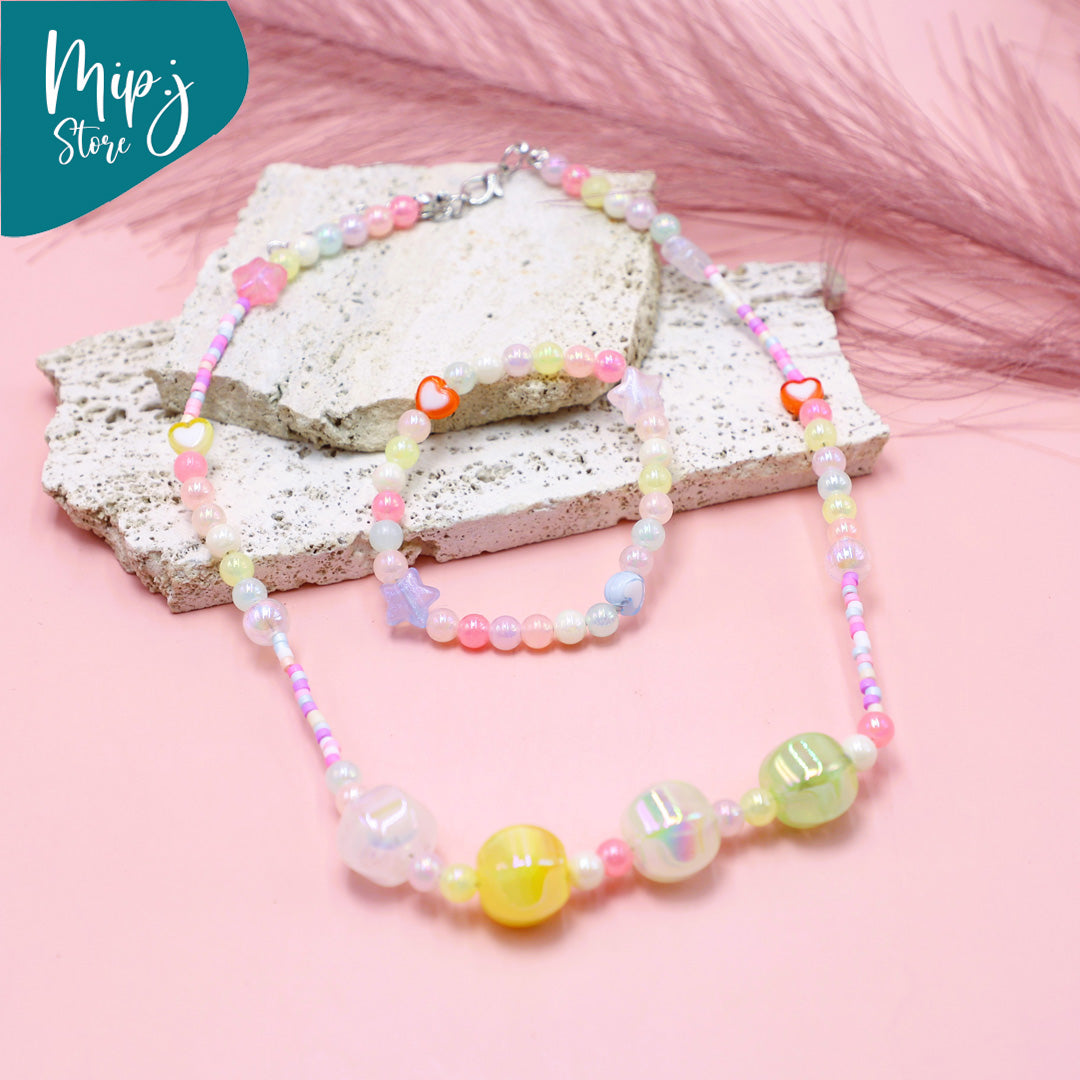 Fairy Bubble Necklace & Bracelet Jewelry Set