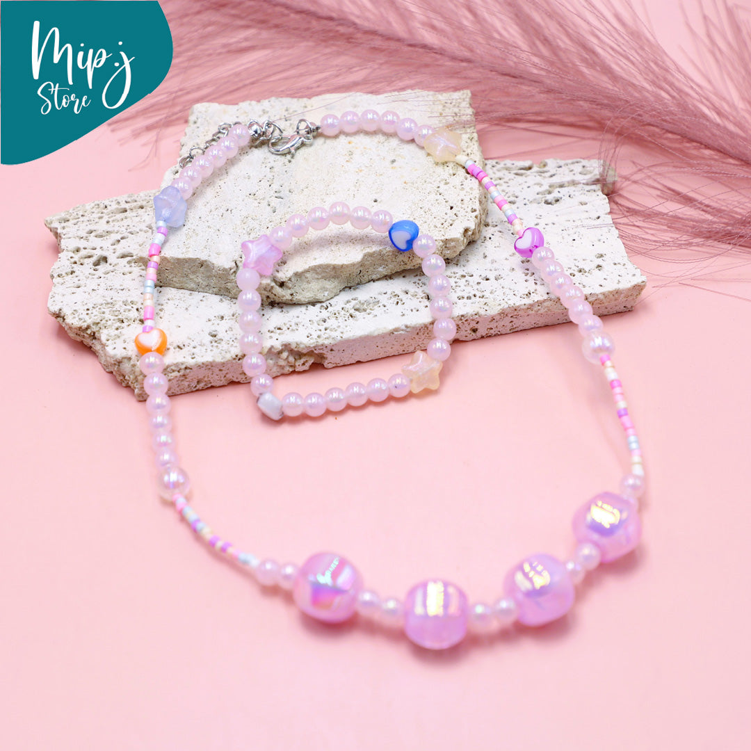 Fairy Bubble Necklace & Bracelet Jewelry Set