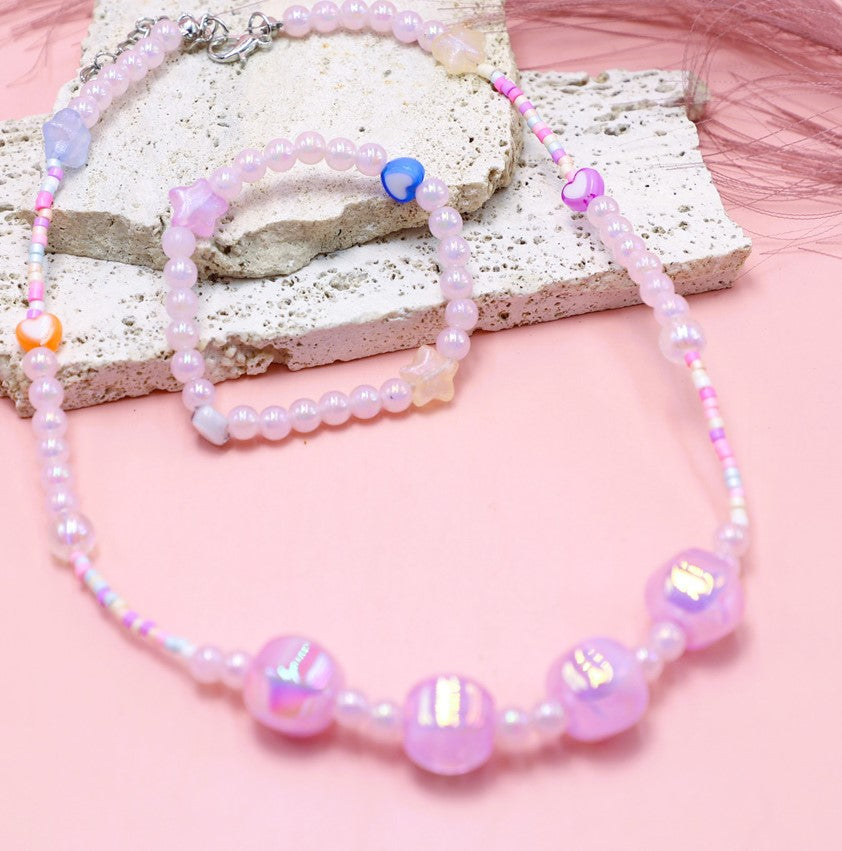 Fairy Bubble Necklace & Bracelet Jewelry Set