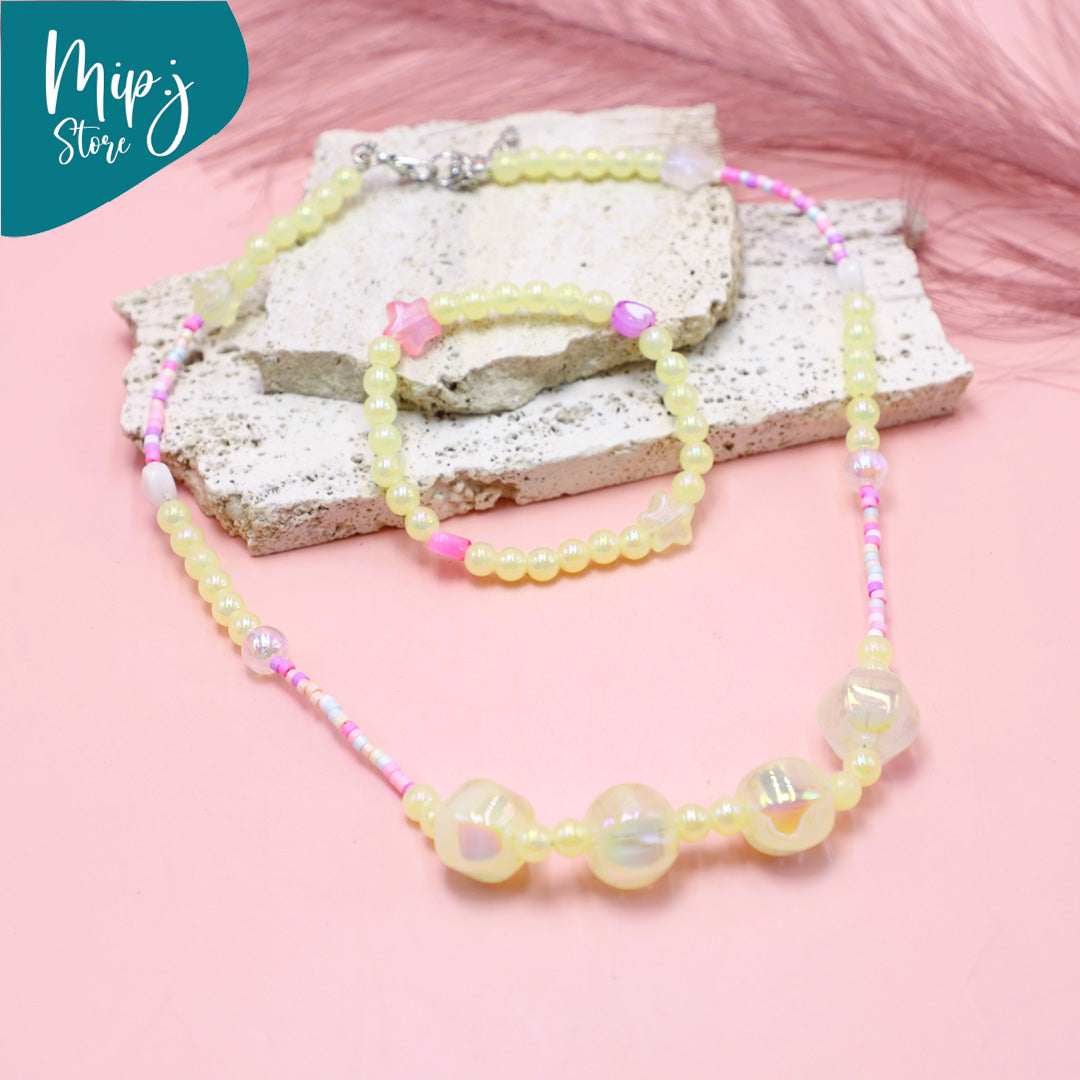 Fairy Bubble Necklace & Bracelet Jewelry Set