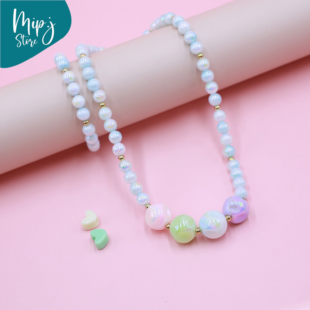 Fairy disney crystal necklace and bracelet set