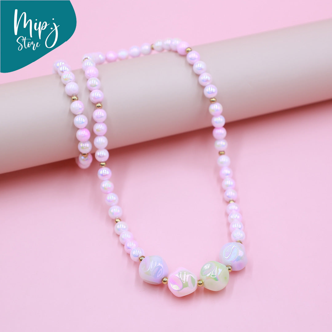 Fairy disney crystal necklace and bracelet set