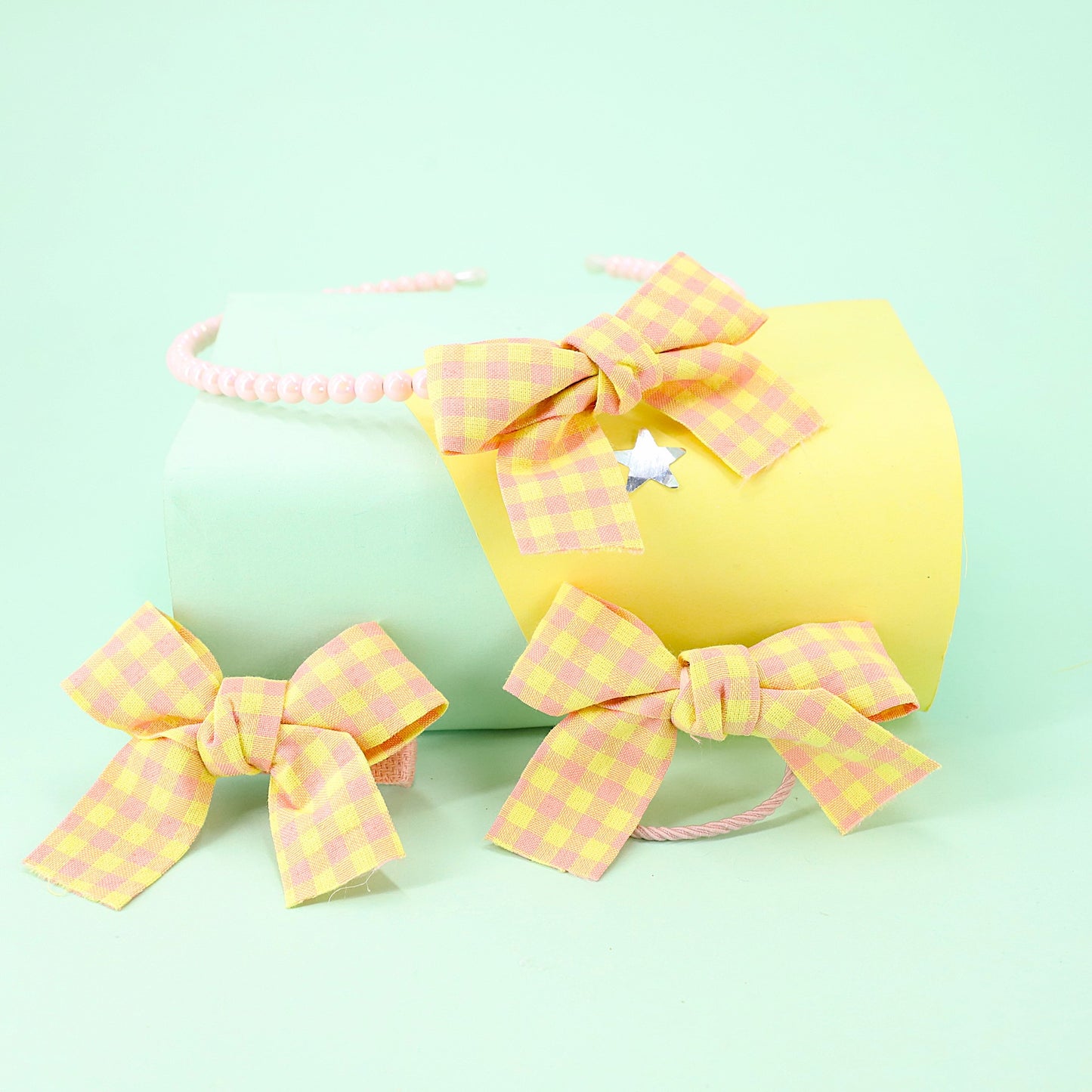 Hairband Set Cotton Bow
