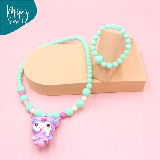 Kawaii Led Necklace and Bracelet set