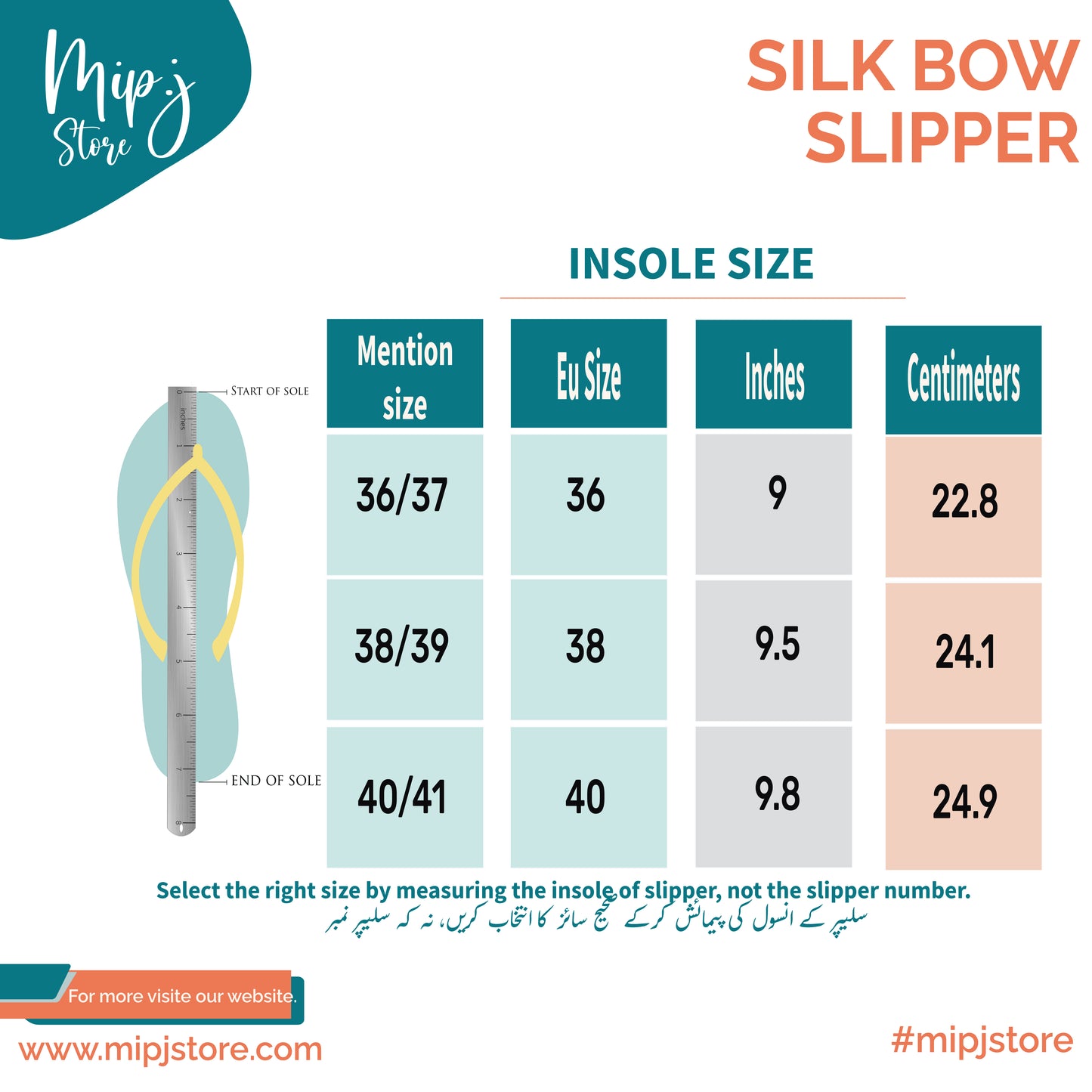 Silk bow ladies slippers