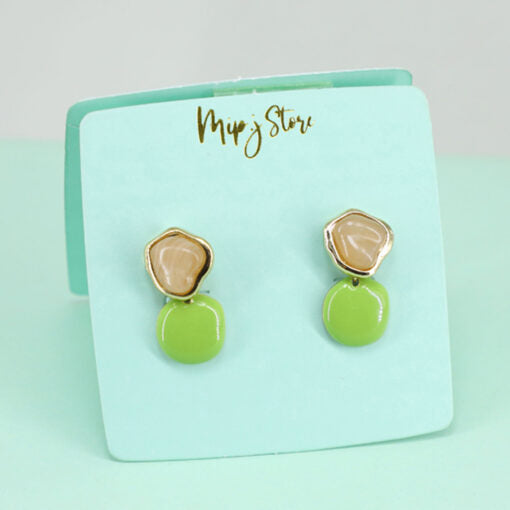 Stone look tops earing