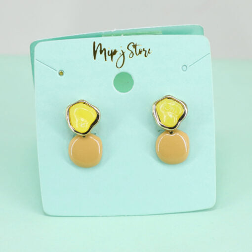 Stone look tops earing