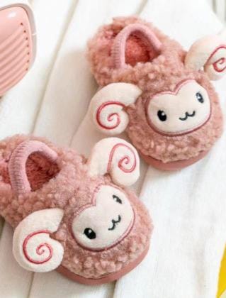 Furry Sheep Slippers