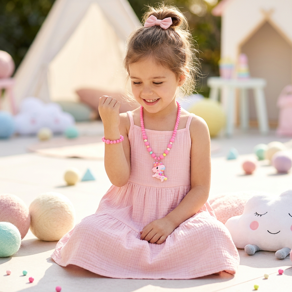Unicorn Magical LED necklace and bracelet set