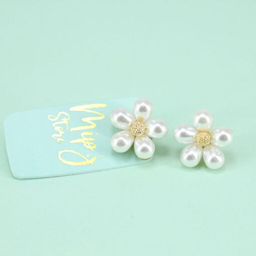 Elegant Flowers Studs Earing with 925 silver tip