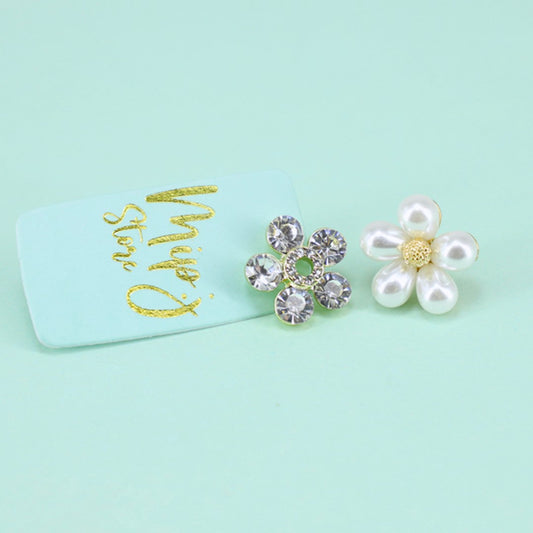 Elegant Flowers Studs Earing with 925 silver tip