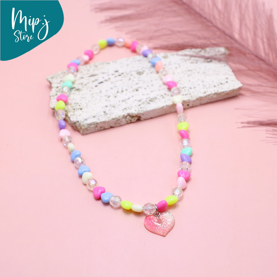 Heart to Heart necklace and bracelet jewelry set