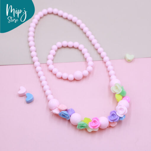 jasmine necklace and bracelet set