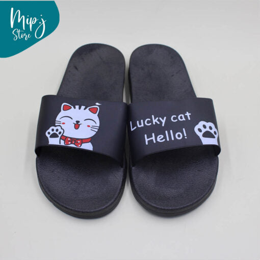 Lucky Cat Slippers for ladies