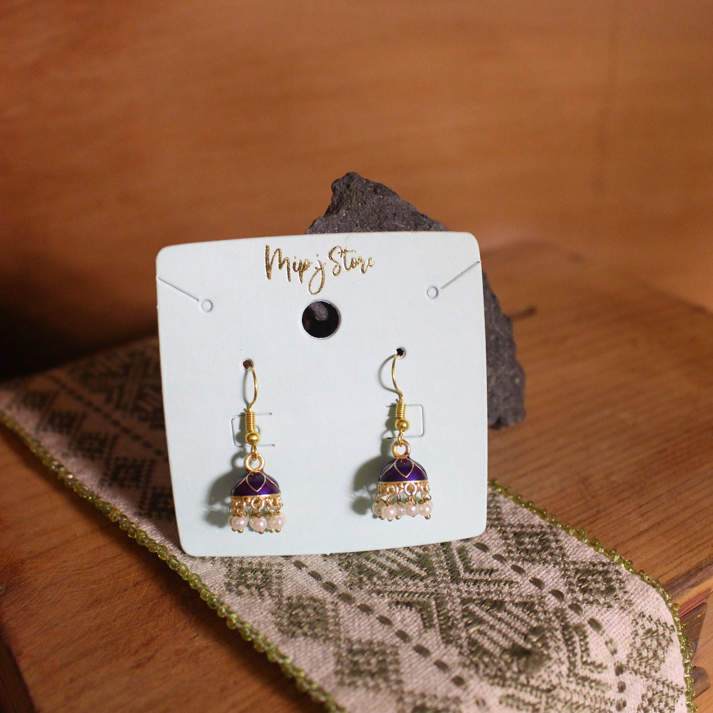 small jhumki  mina mix