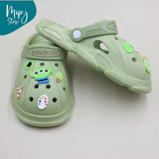 Light green crocs store